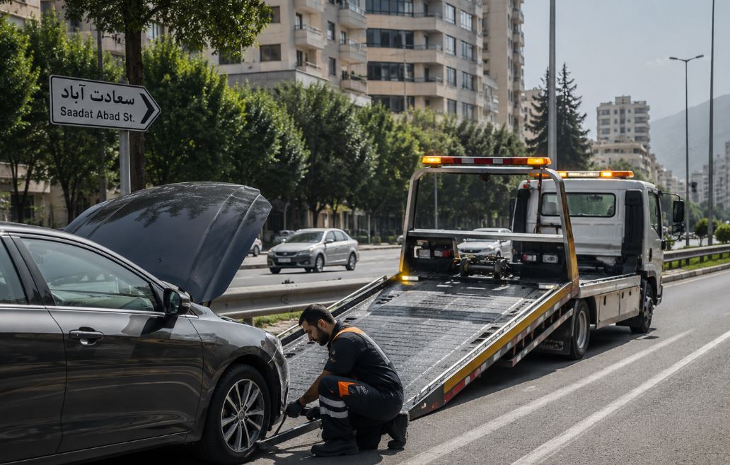 امداد خودرو سعادت‌آباد؛ اعزام سریع امدادگر در محل